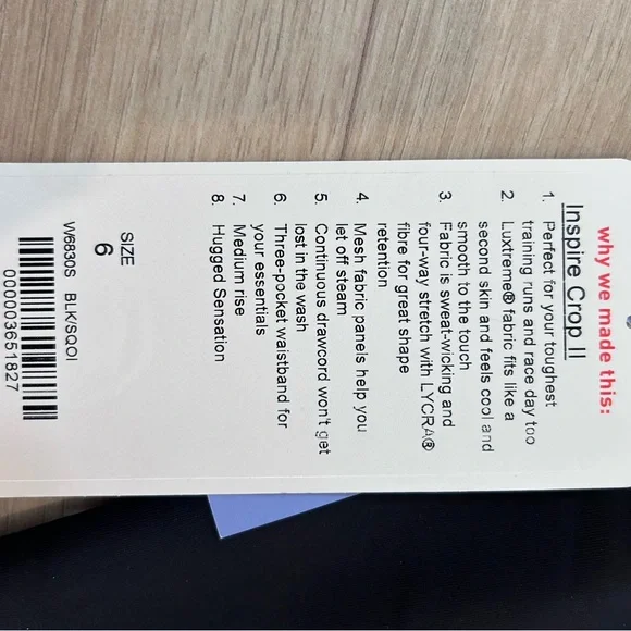 🇨🇦 🍋 Lululemon Inspire Crop II 🍋 - Picture 2 of 3